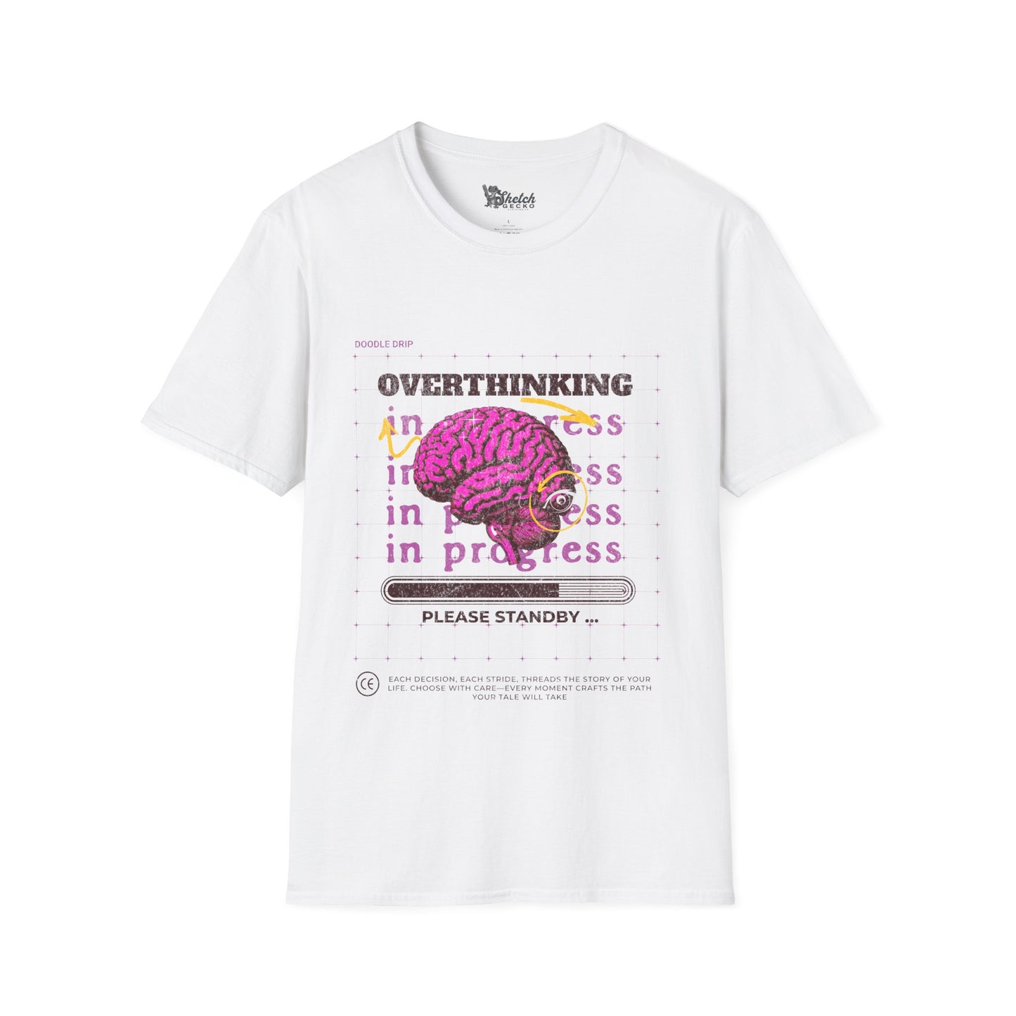 Overthinking Graphic Tee - Unisex Softstyle T-Shirt & Casual Comfort