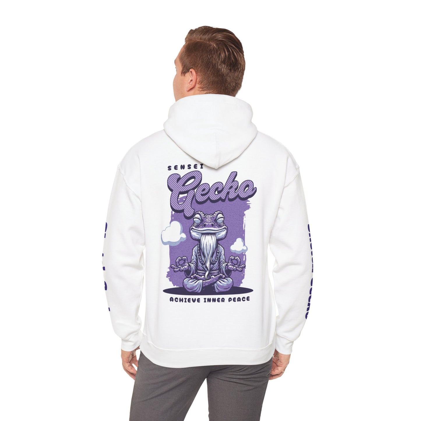 Meditative Gecko Hoodie - Achieve Inner Peace Sweatshirt