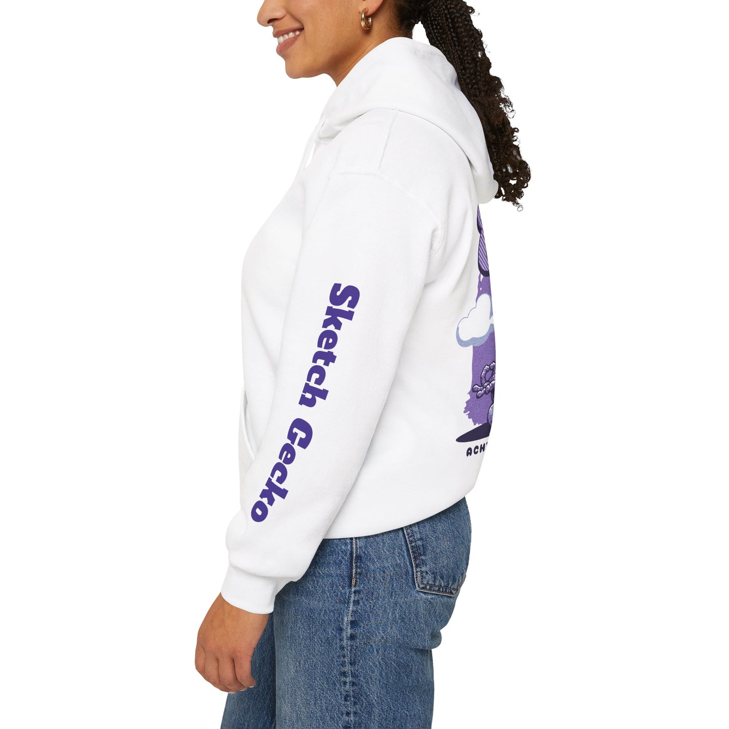 Meditative Gecko Hoodie - Achieve Inner Peace Sweatshirt
