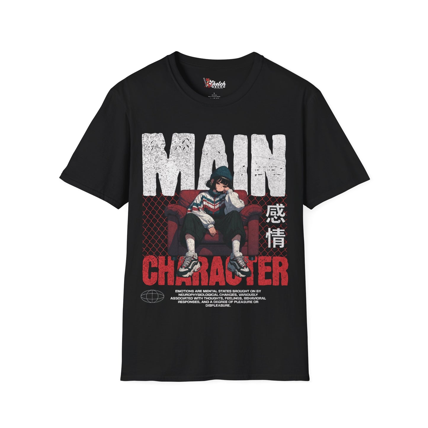 Main Character Unisex Softstyle T-Shirt - Cool Graphic Tee for Anime Fans