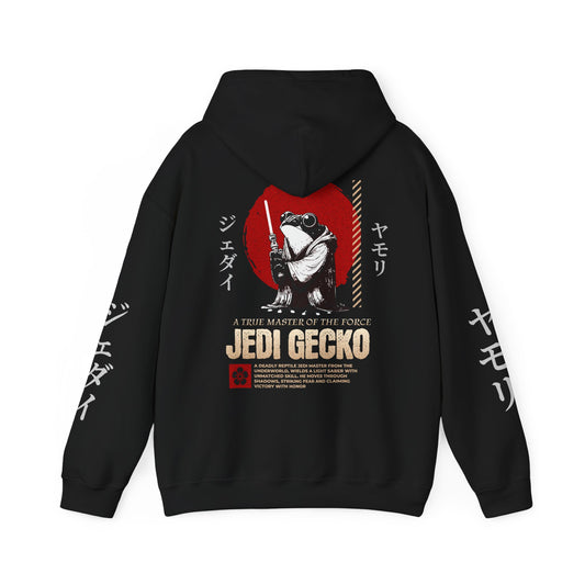 Jedi Gecko Unisex Hoodie - Cool Anime-Inspired Heavy Blend Sweatshirt