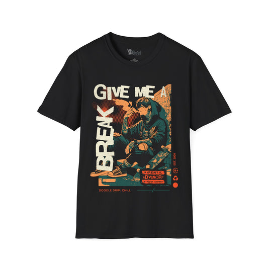 Retro Graphic Unisex T-Shirt - "Give Me a Break" Chill Design