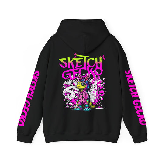 Vibrant Cartoon Hooded Sweatshirt | Unisex Heavy Blend™ | Trendy Streetwear | Perfect for Gifts | Unique Art for Creatives | Graphic Hoodie