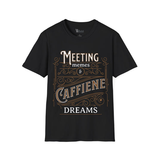 Caffeine Dreams Unisex Softstyle T-Shirt - Perfect Gift for Coffee Lovers